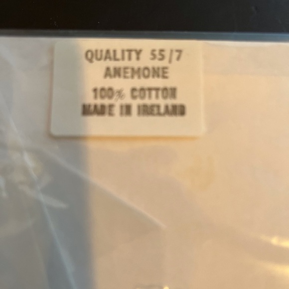 New in Box Vintage 100% Cotton Napkins Made in Ireland Set of 6 - Picture 13 of 14